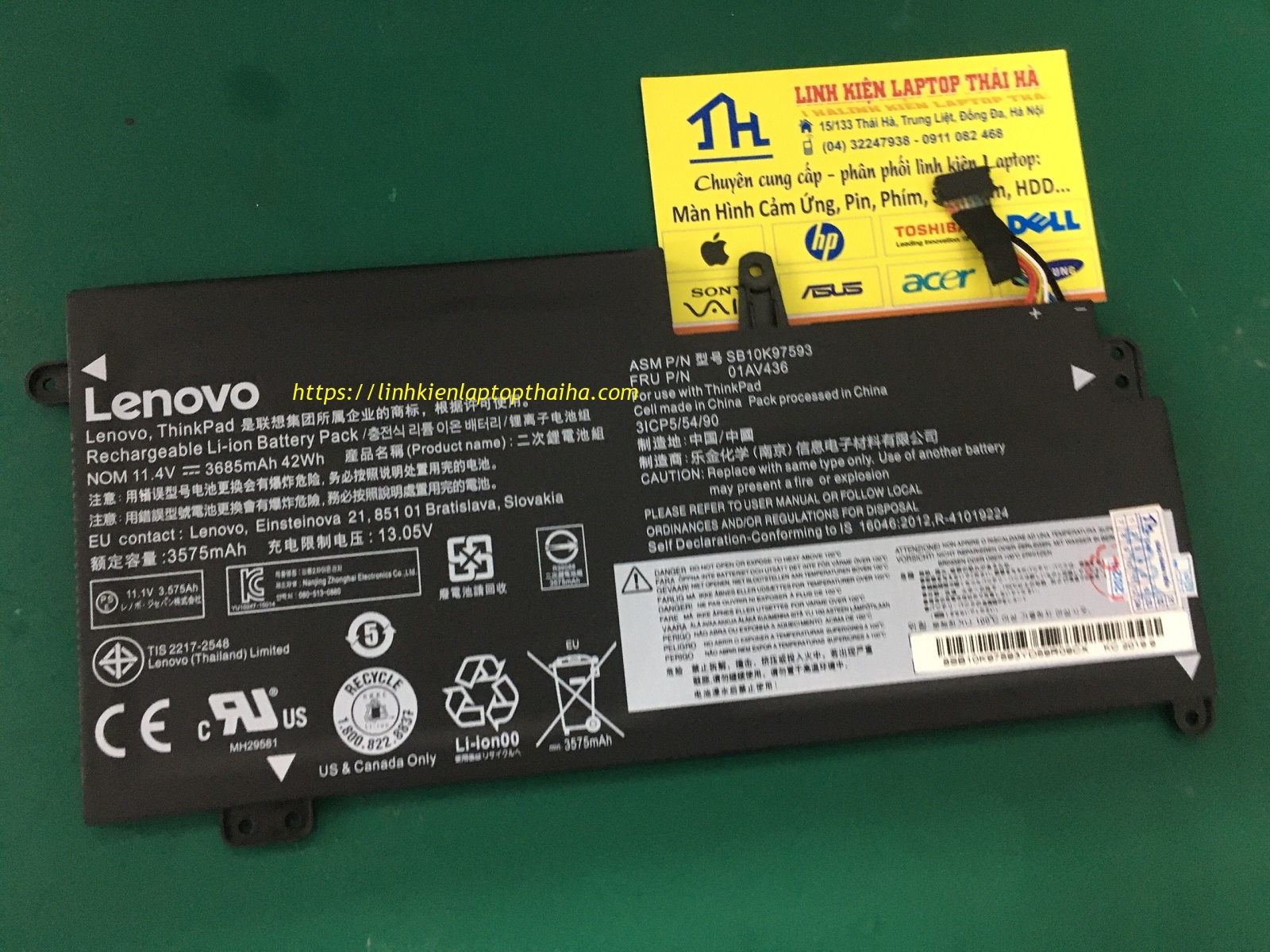 thay pin laptop Lenovo ThinkPad 13 Gen 2