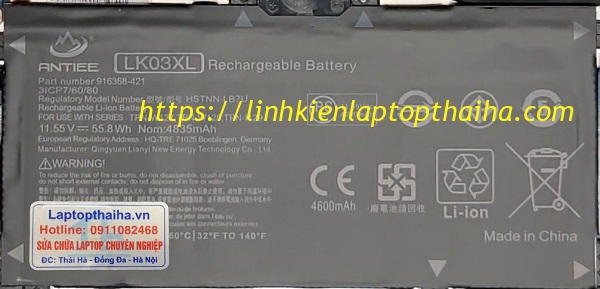 Pin laptop HP Envy x360 15m-dr0012dx