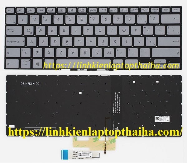 Bàn phím laptop Asus ZenBook Flip 14 UM462DA