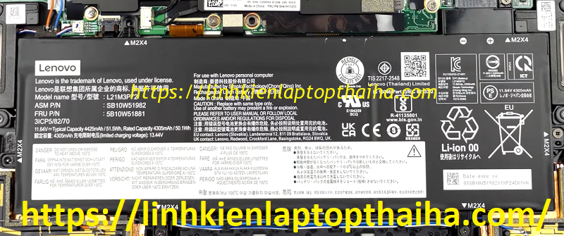 Pin laptop Lenovo Thinkpad Z13 Gen 1