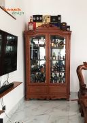 Tủ rượu gỗ gõ đỏ tự nhiên khách hàng chị Thư Hồ Chí Minh