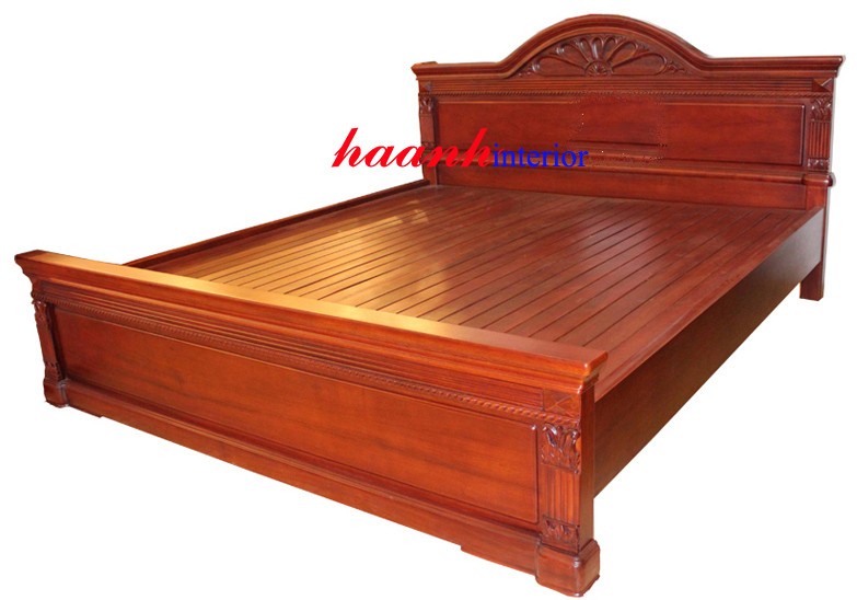 Giường gỗ gụ tự nhiên GIC003
