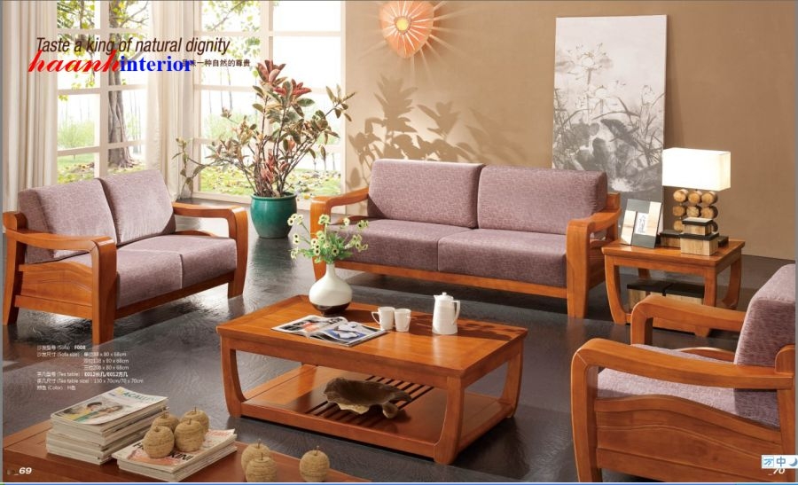 Sofa gỗ phòng khách hiện đại SFG012