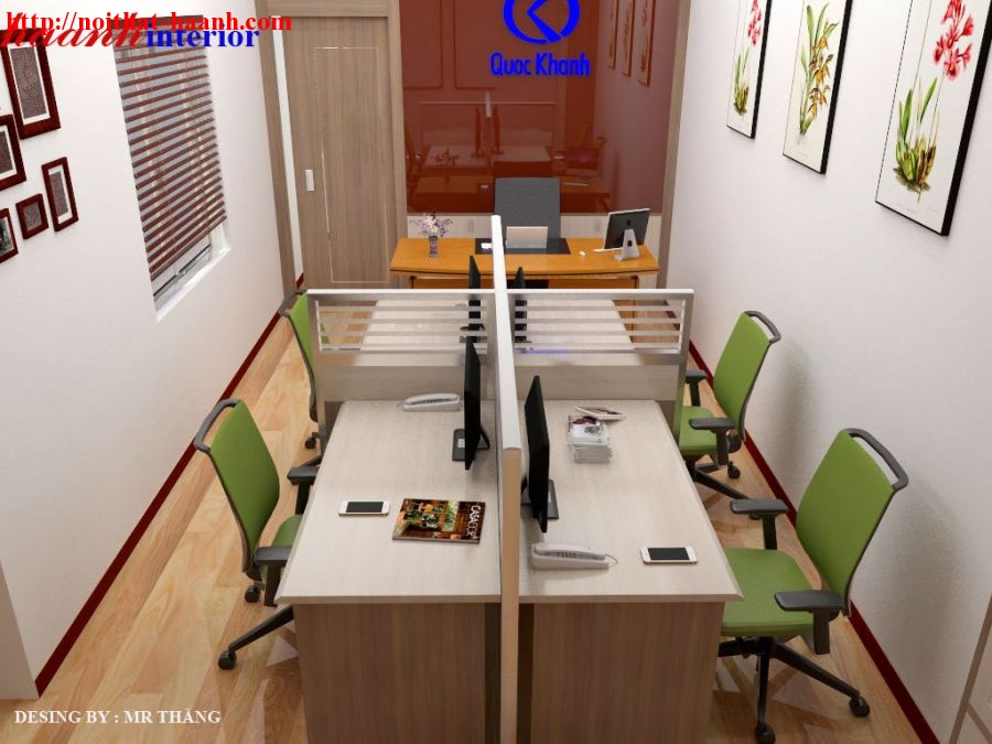 Thiết kế nội thất văn phòng tại Quan Nhân Hà Nội VP001