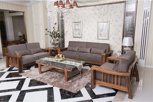 Sofa gỗ tự nhiên phòng khách SFG 027