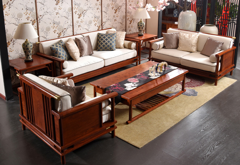 Sofa gỗ phòng khách chất lượng SFG 029