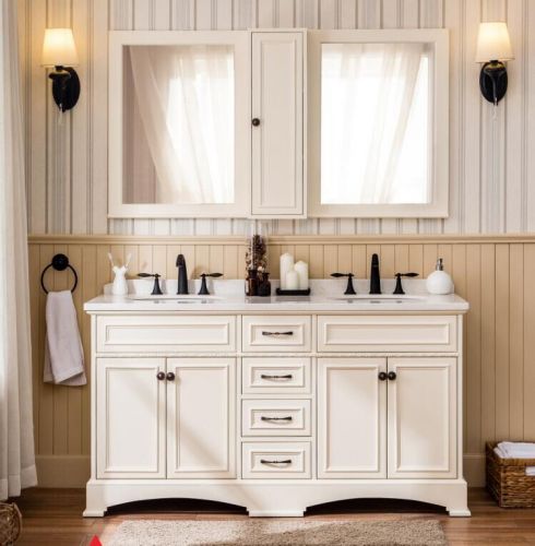 Tủ phòng tắm gỗ phong cách sang trọng và tiện ích.TPT004