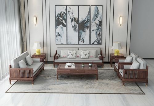 Sofa phòng khách gỗ óc tự nhiên, hiện đại và phong cách sang trọng.SFG 037