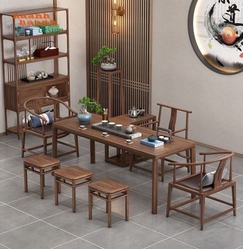 Đồ gỗ phòng trà Á Đông - Sự lựa chọn hàng đầu trong thiết kế phòng trà BTA 010