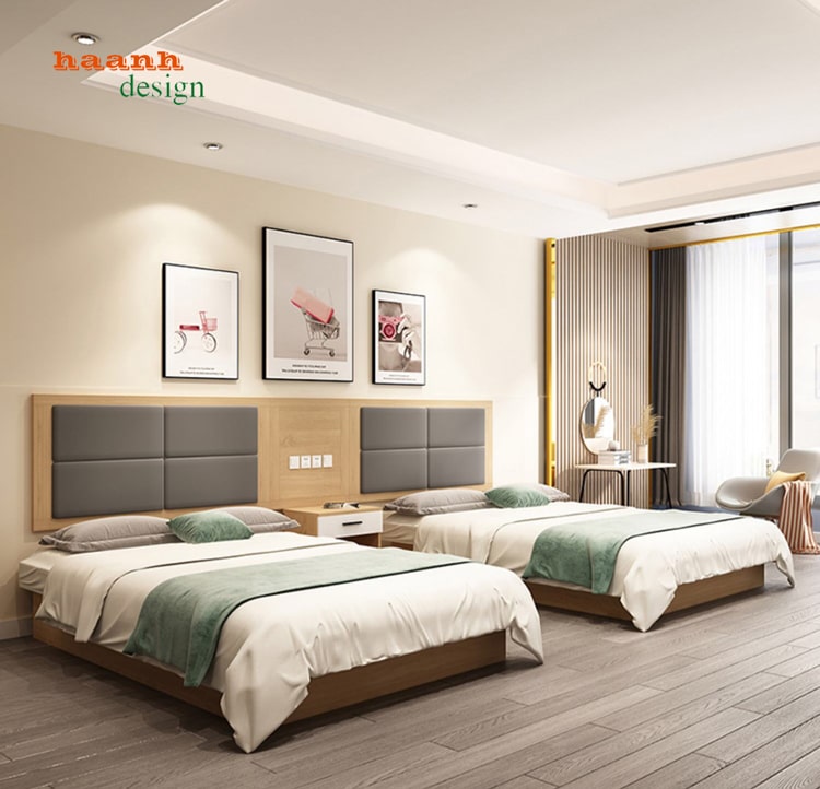 giường ngủ khách sạn cao cấp và sang trọng NSK 012