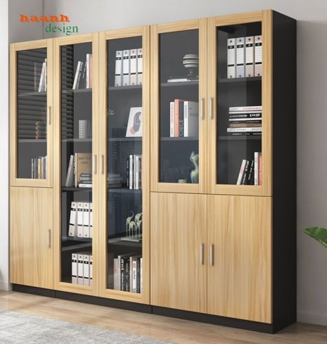 Tủ lưu trữ văn phòng gỗ công nghiệp tiện ích công năng sử dụng KGS 002