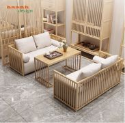 Bàn trà gỗ sồi Sự hoàn hảo cho nội thất phòng trà gia đình nhà hàng-BTA 016