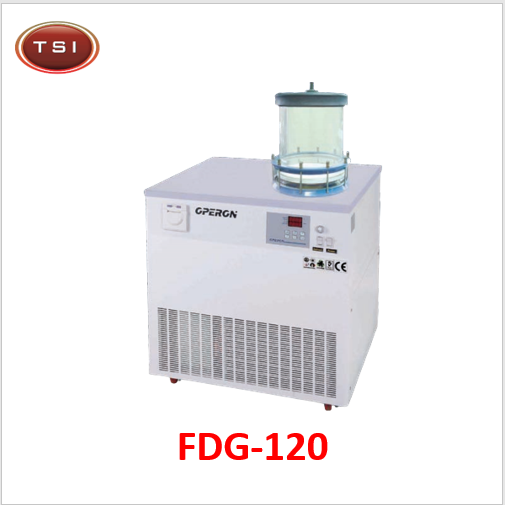 Máy đông khô buồng sấy thủy tinh -120°C cho acid FDG-120 Operon