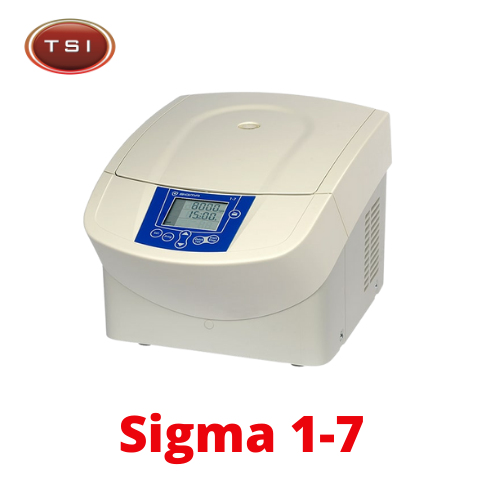 Máy ly tâm nhanh tách máu và nước tiểu cỡ nhỏ Sigma 1-7