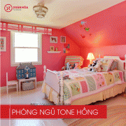 Phòng ngủ tone hồng cho “ Công chúa nhỏ”