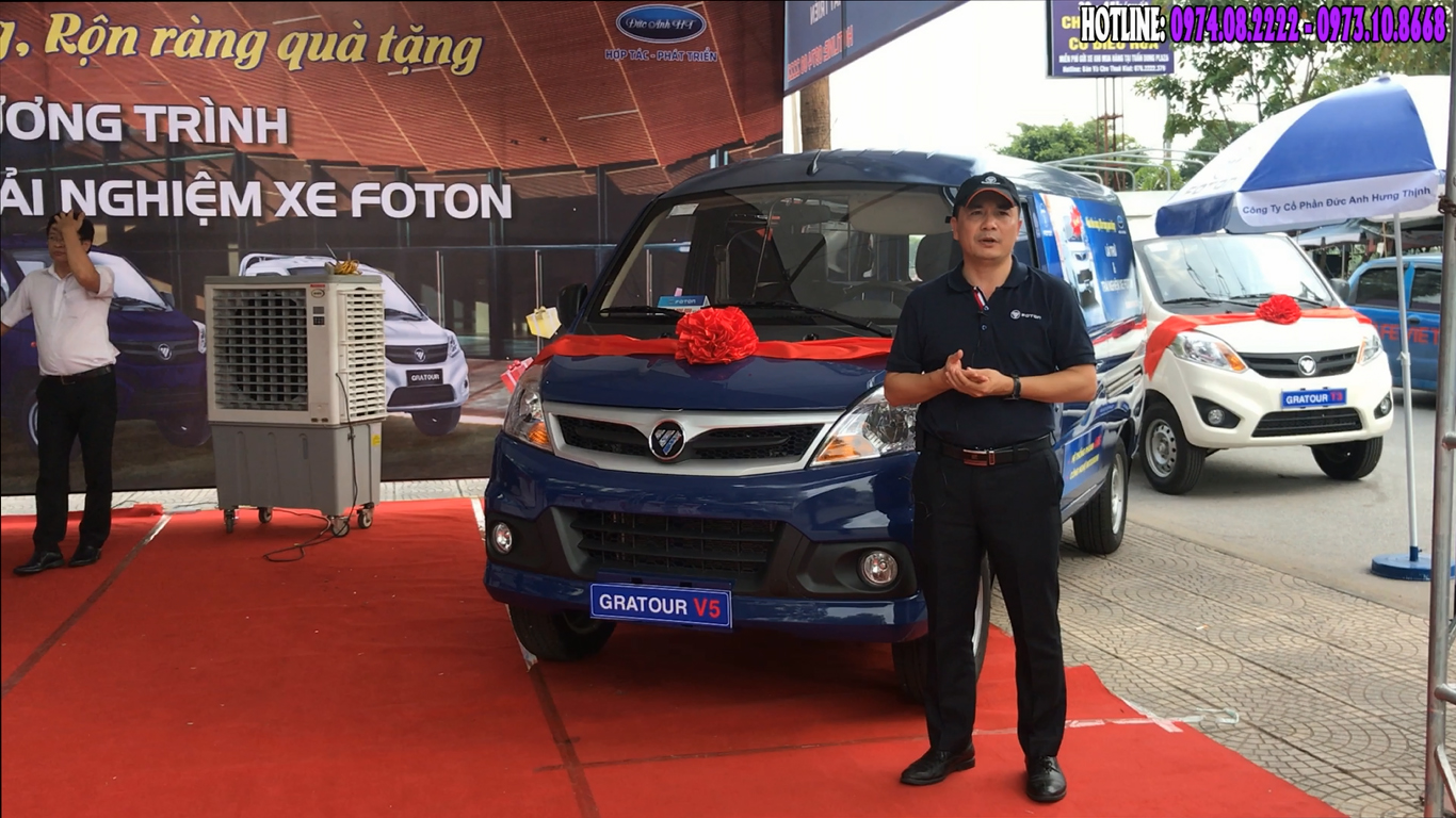 Đánh giá xe tải Van Foton Gratour V5 tại chợ Ninh Hiệp