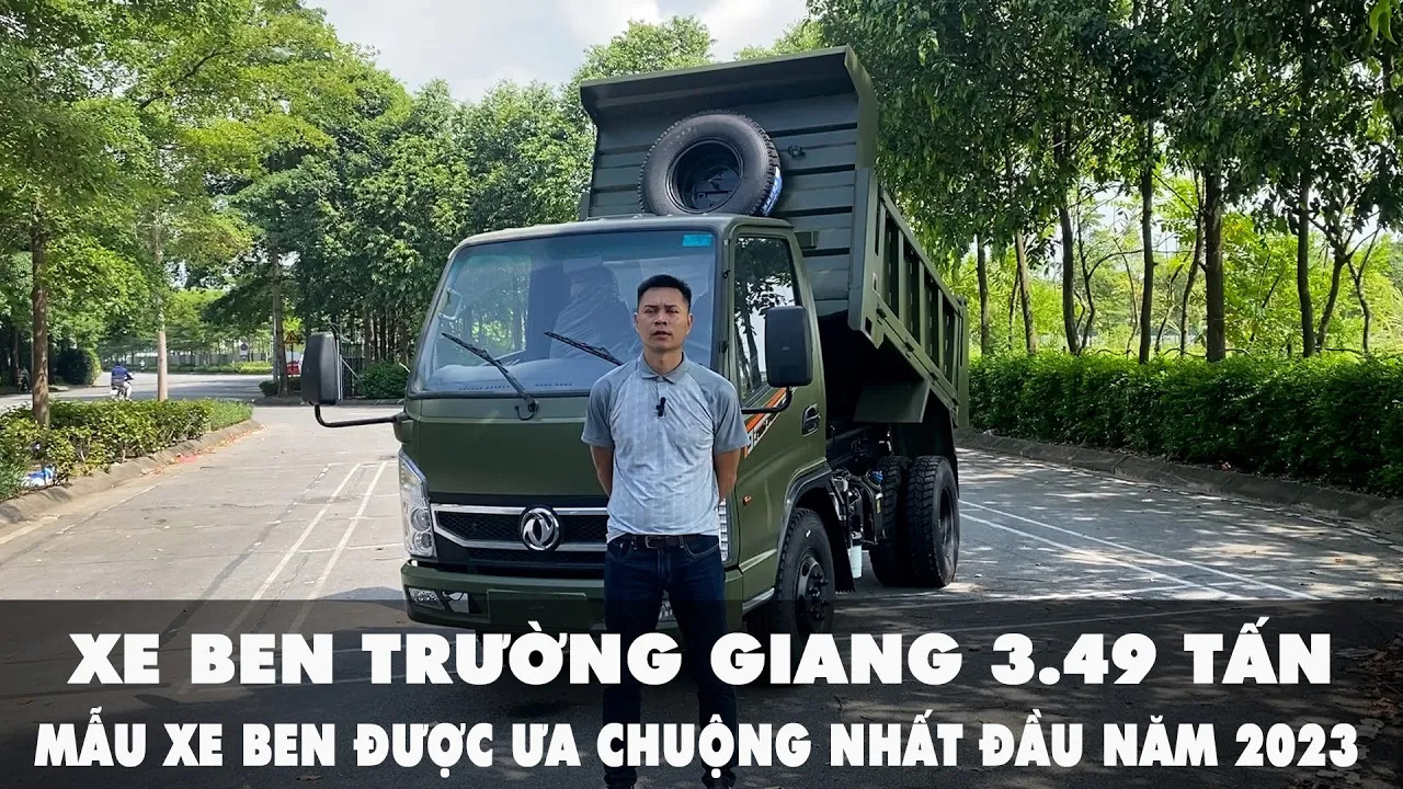Khám phá xe ben Trường Giang 3.49 tấn