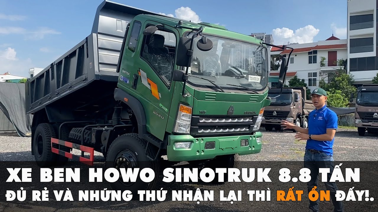 Chi tiết xe ben Howo Sinotruk 8.8 tấn