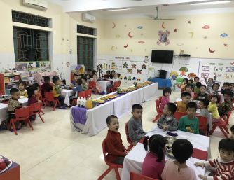 Tiệc buffet của trẻ khối MG 4-5 tuổi (29/10/2020)