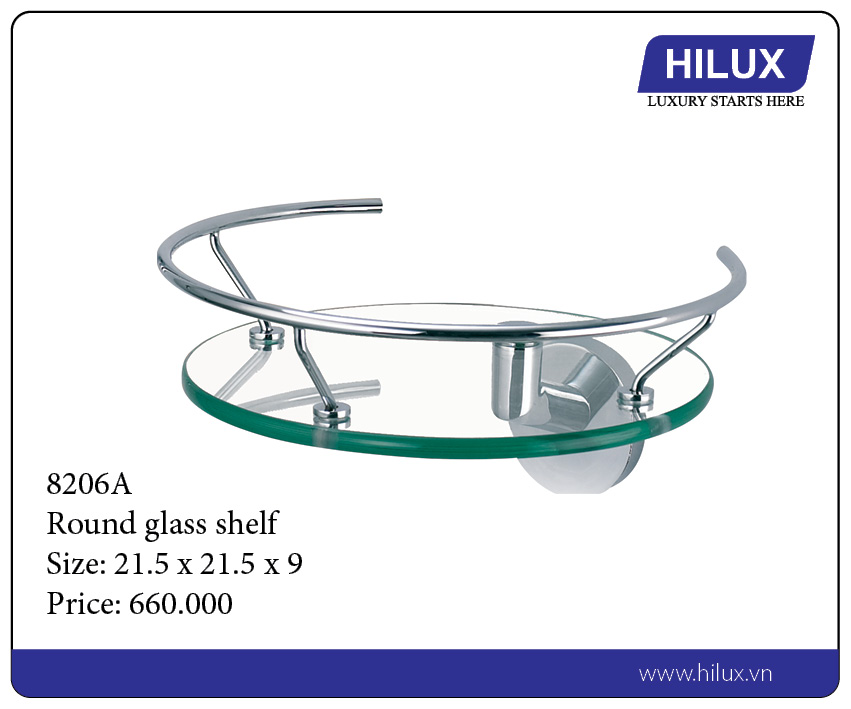 Round Glass Shelf - 8206A