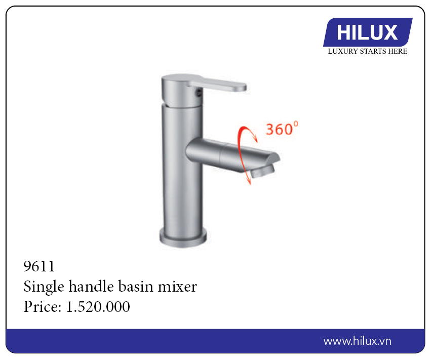 Single Handle Basin Mixer - 9611