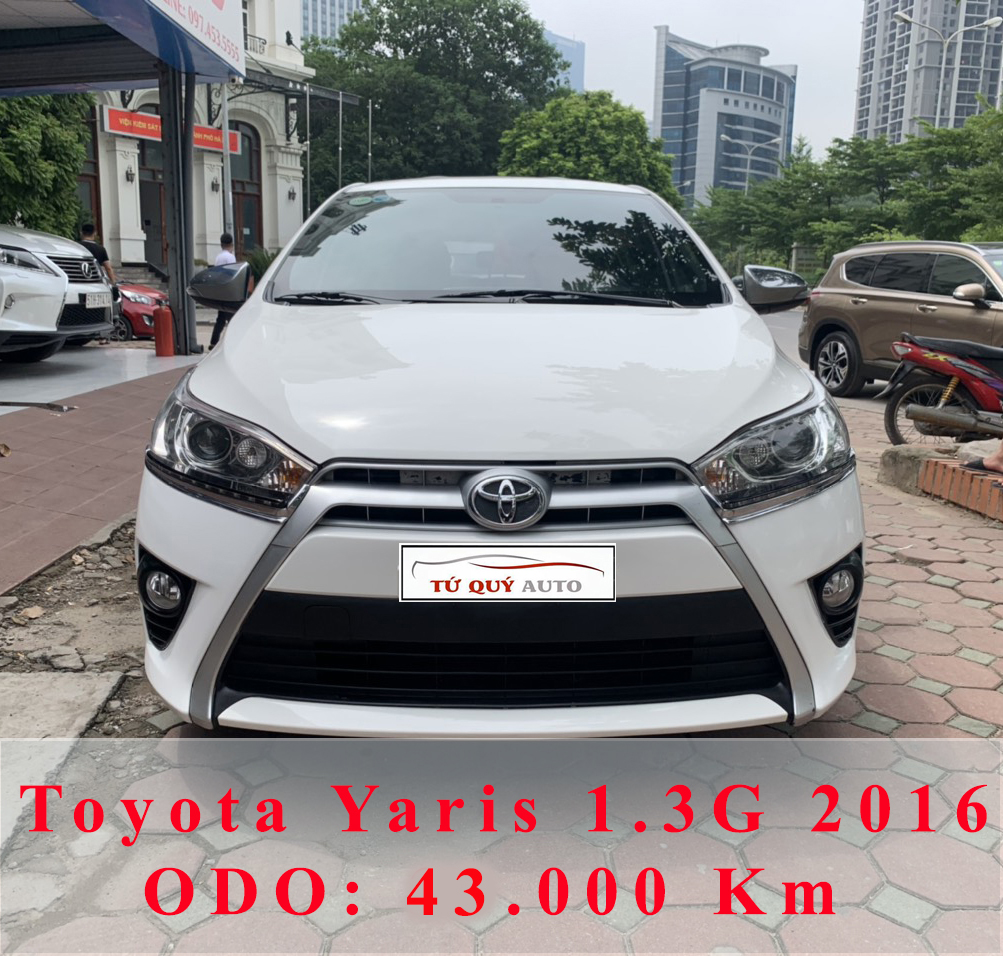Xe Toyota Yaris 1.3G 2016 - Trắng