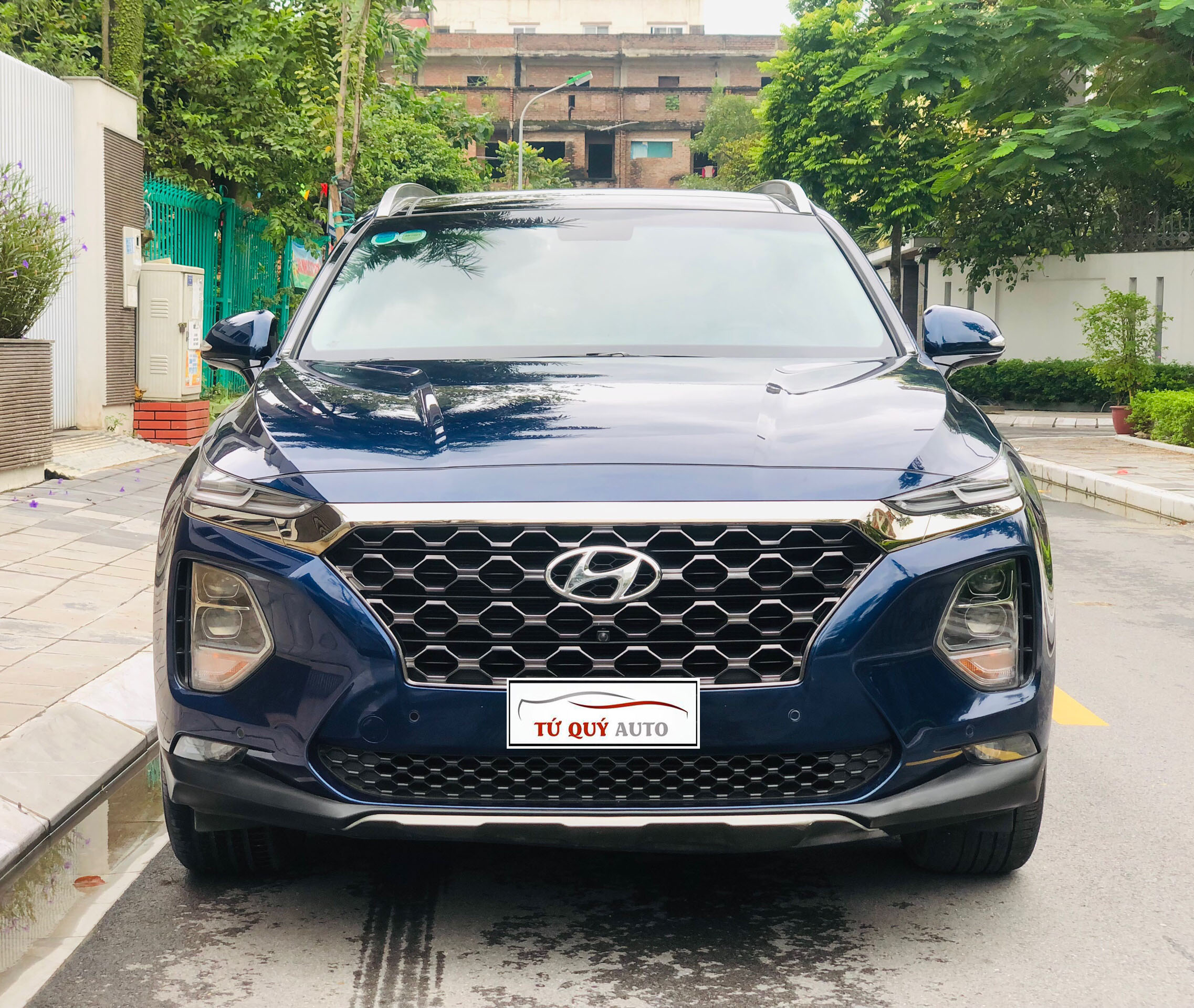 Xe Hyundai SantaFe HTRAC 2.4AT 2019 - Xanh