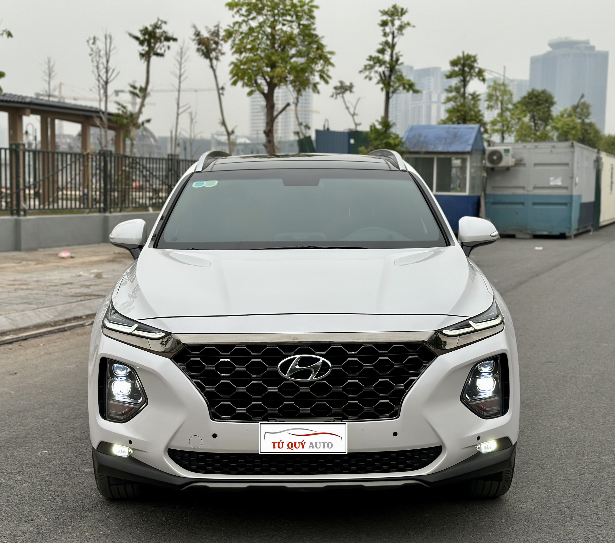 Xe Hyundai SantaFe Premium 2.2L HTRAC 2019 - Trắng