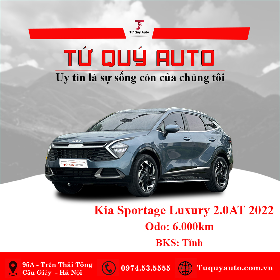 Xe Kia Sportage Luxury 2.0AT 2022 - Xanh