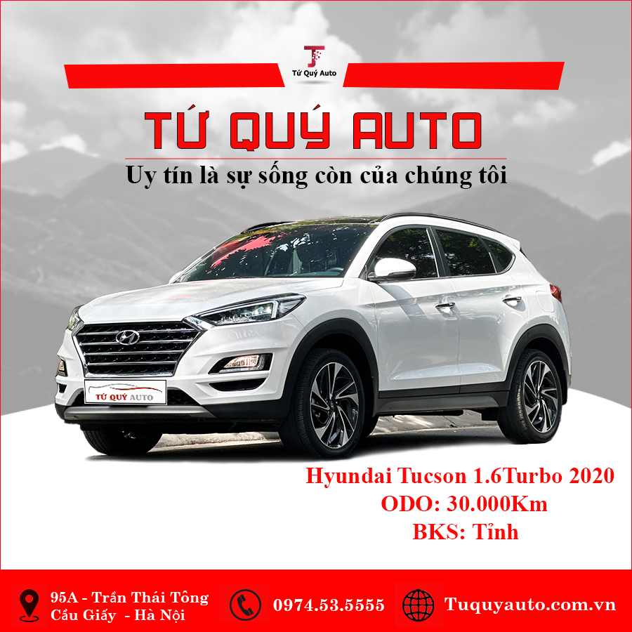 Xe Hyundai Tucson 1.6 Turbo 2020 - Trắng