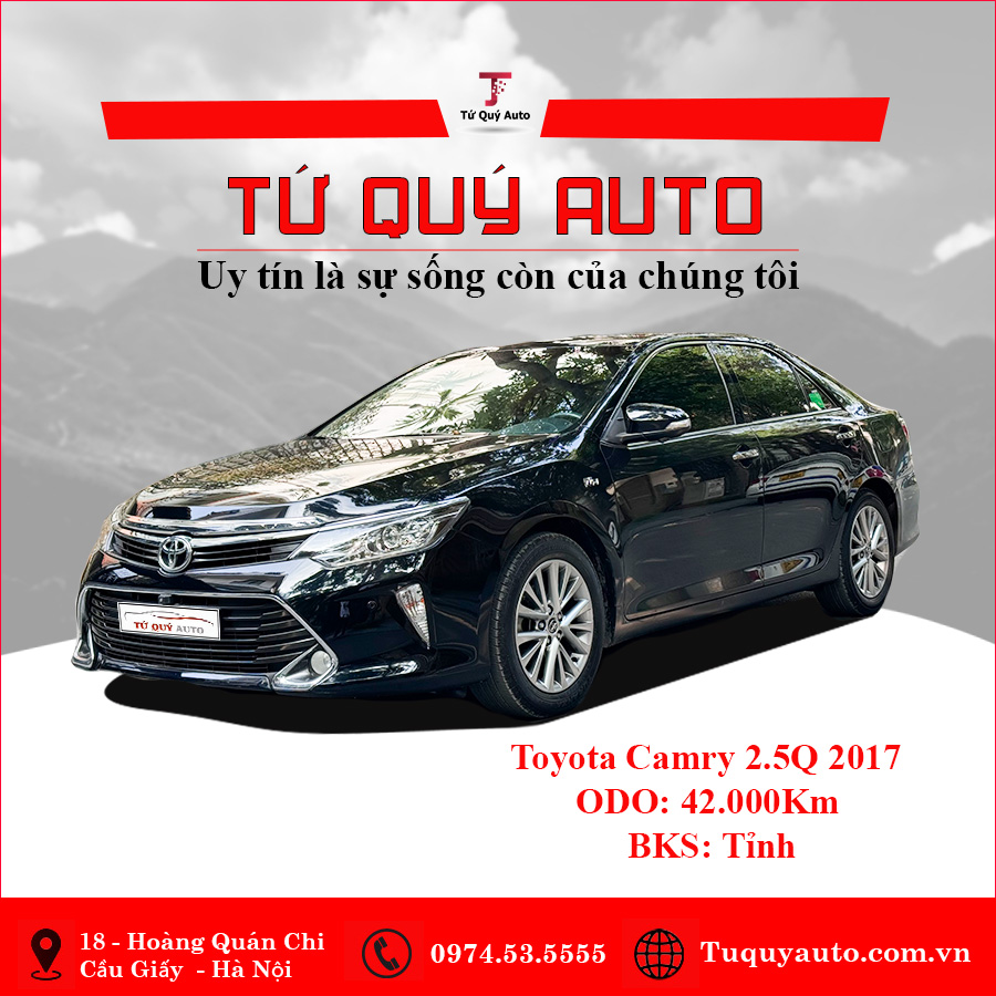 Xe Toyota Camry 2.5Q 2017 - Đen