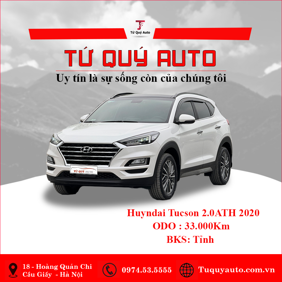 Xe Hyundai Tucson 2.0 ATH 2020 - Trắng
