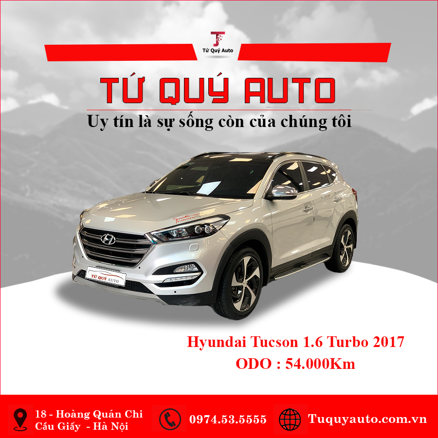 Xe Hyundai Tucson 1.6 AT Turbo 2017 - Bạc