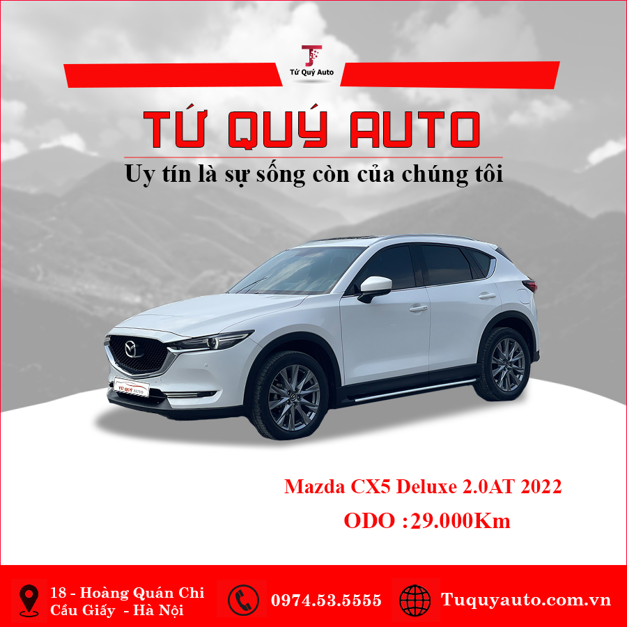Xe Mazda CX5 Deluxe 2.0 AT 2022 - Trắng