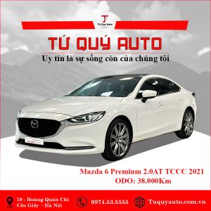 Xe Mazda 6 Premium 2.0AT TCCC 2021 - Trắng