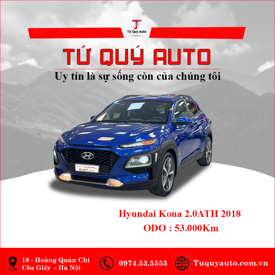Xe Hyundai Kona 2.0 ATH 2018 - Xanh