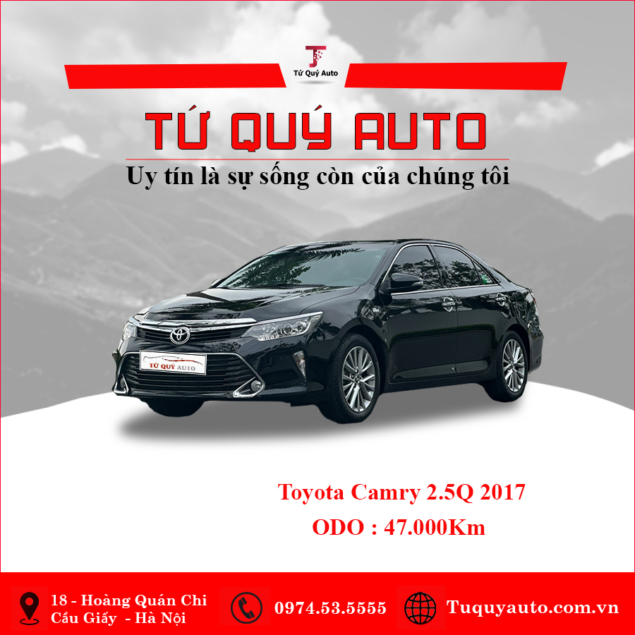 Xe Toyota Camry 2.5Q 2017 - Đen