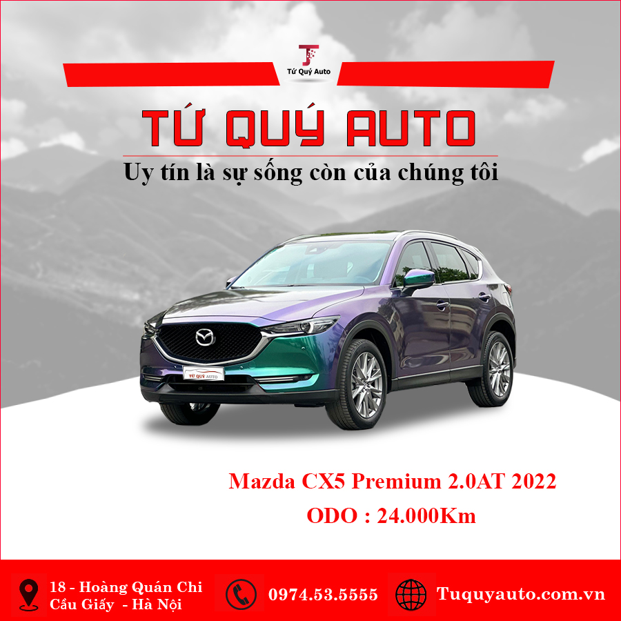 Xe Mazda CX5 Premium 2.0 AT 2022 - Đỏ