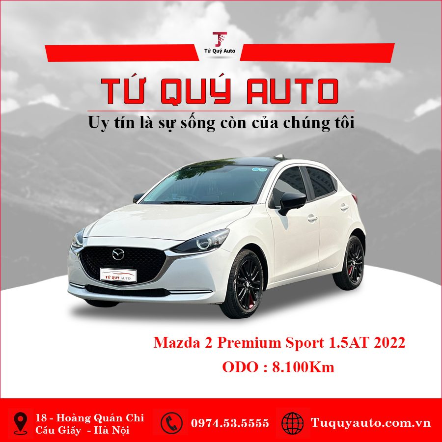Xe Mazda 2 Sport Premium 2022 - Trắng