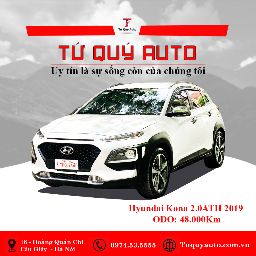 Xe Hyundai Kona 2.0 ATH 2019 - Trắng