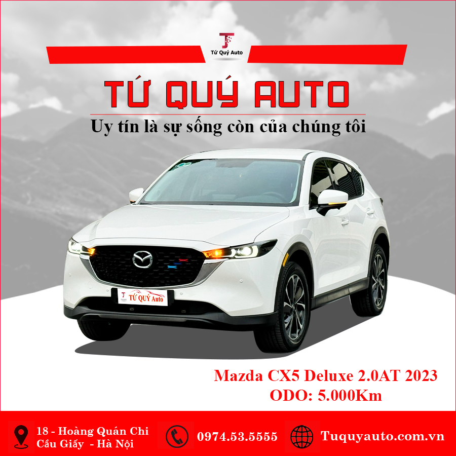 Xe Mazda CX5 Deluxe 2.0 AT 2023 - Trắng