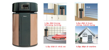 Báo giá máy nước nóng trung tâm Heat Pump Midea