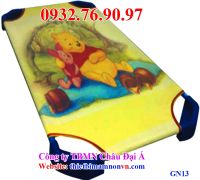 Giường ngủ trẻ em mầm non in hình gấu Pu GN13