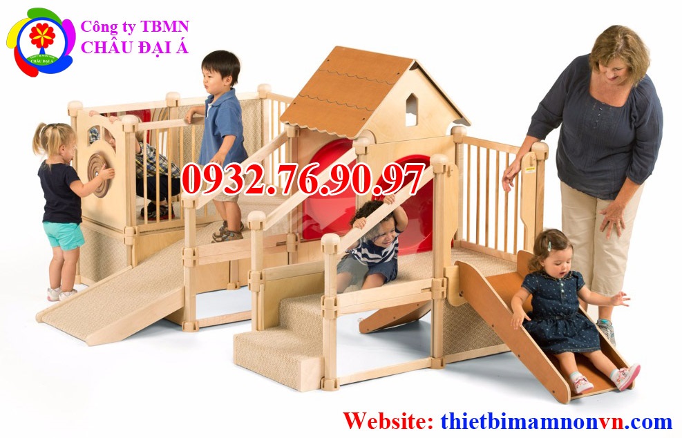 Cung cấp cầu tuột bằng gỗ cho trẻ em