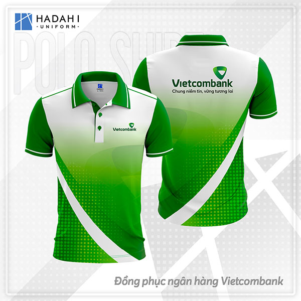 Thiết kế áo thun đồng phục ngân hàng Vietcombank (New)