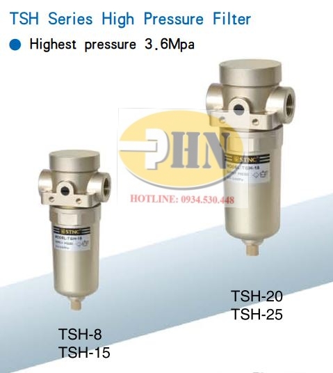 Bộ lọc khí áp cao STNC TSH-15 / TSH Series