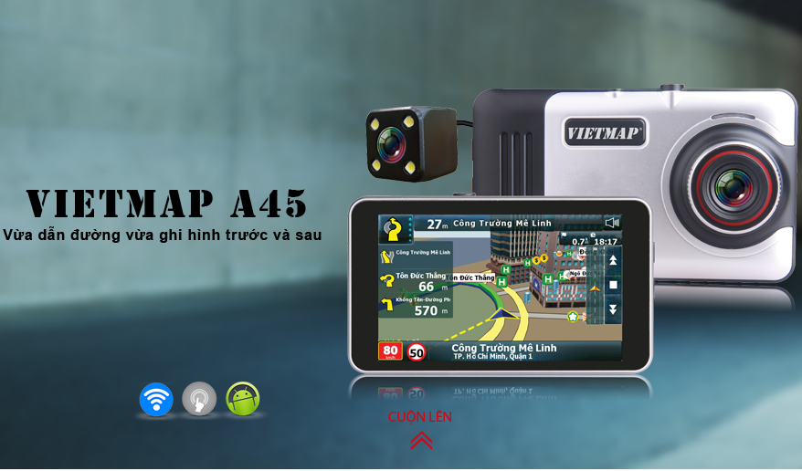 THIẾT BỊ ĐỊNH VỊ GPS VIETMAP A45