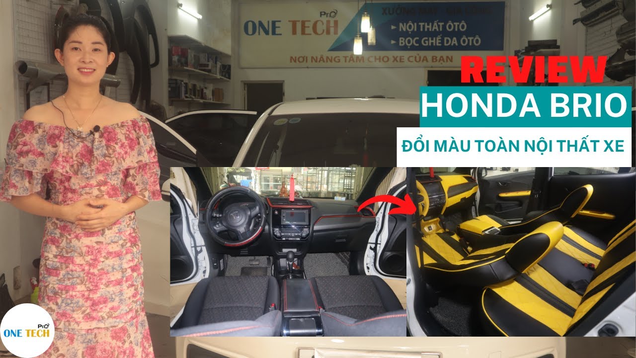 Độ đổi màu nội thất xe Honda Brio đẹp độc nhất Việt Nam