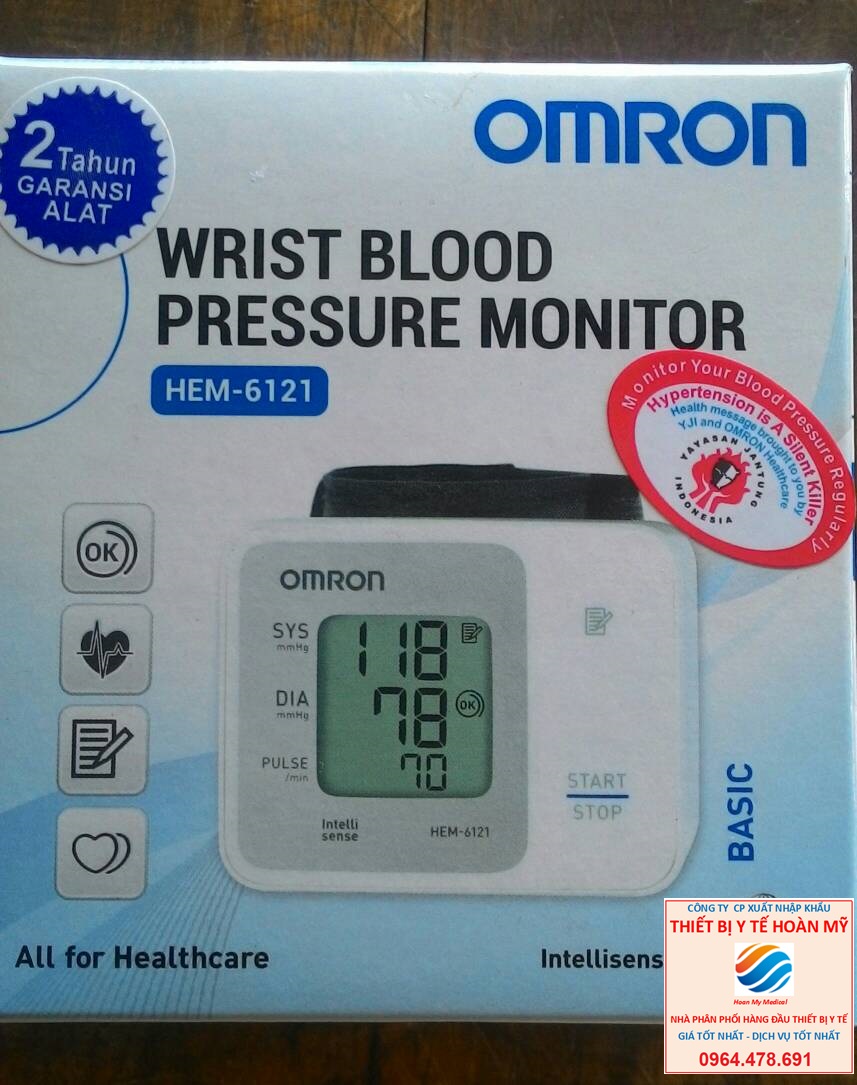 Máy đo huyết áp cổ tay HEM-6121