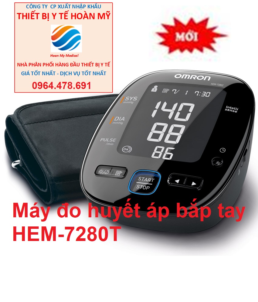 Máy đo huyết áp bắp tay Omron HEM-7280T
